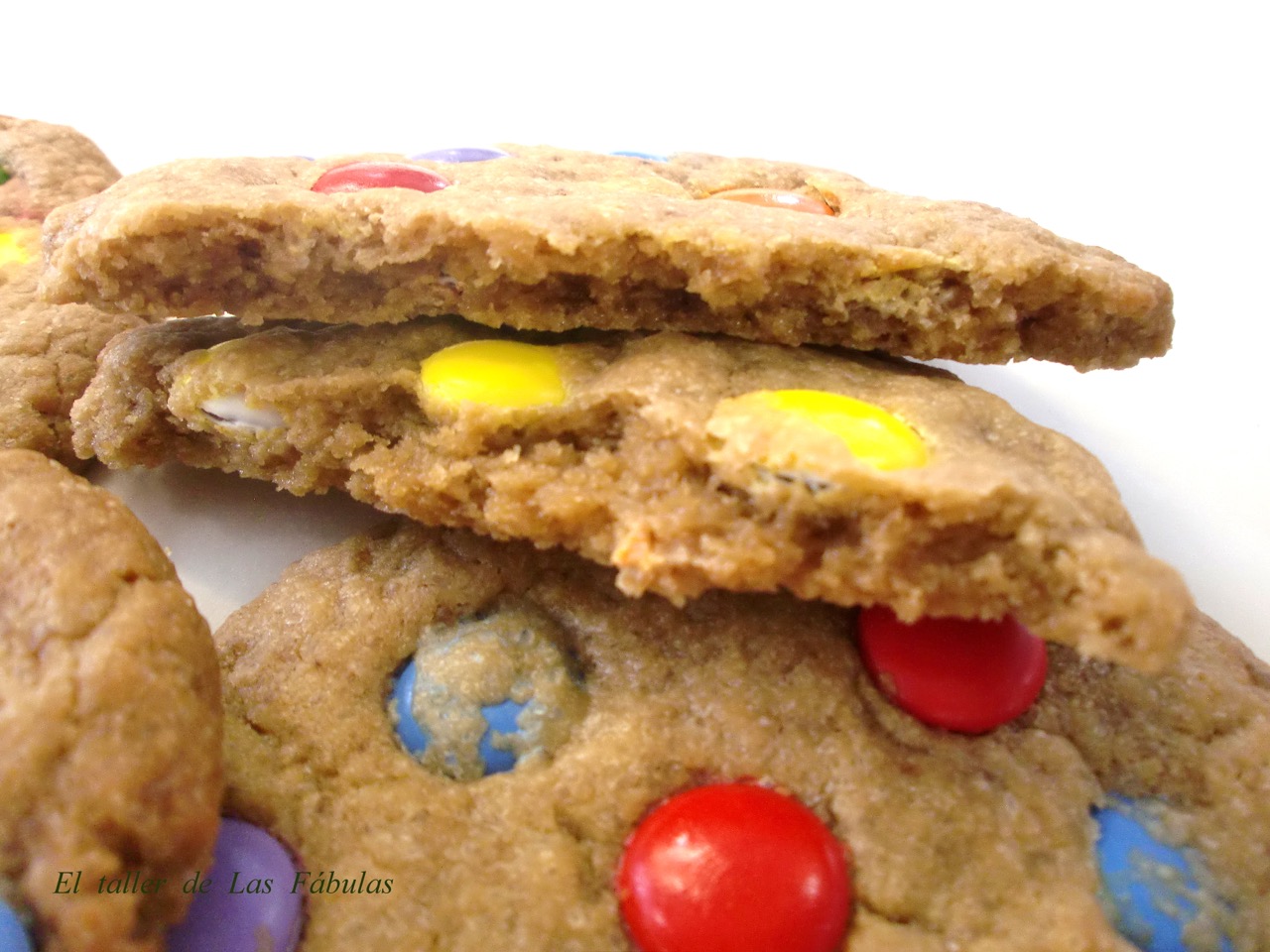 Cookies con grageas de chocolate - Imagen 6
