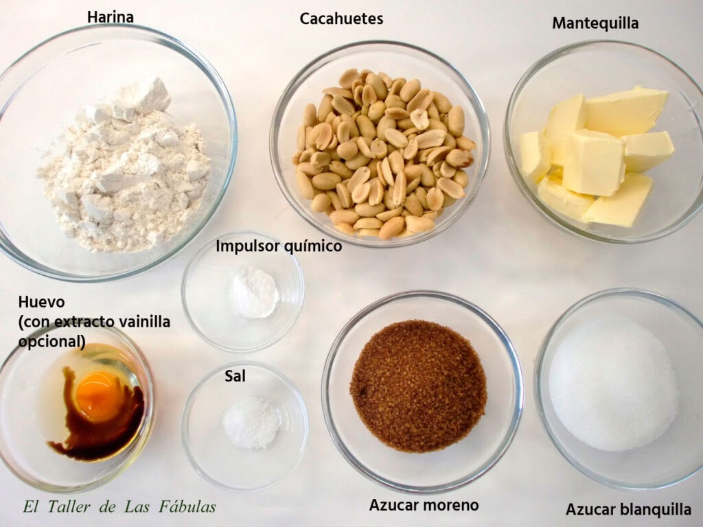 Galletas con cacahuetes salados - Tutorial