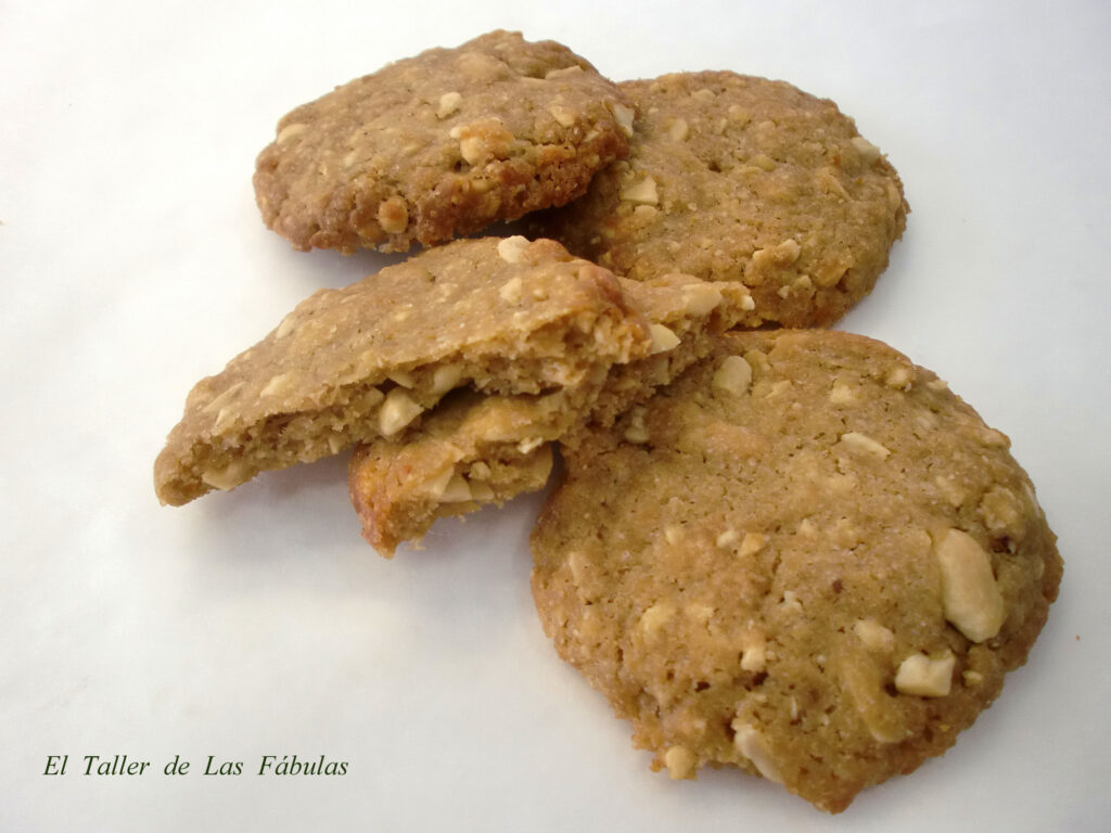 Galletas con cacahuetes salados - Tutorial