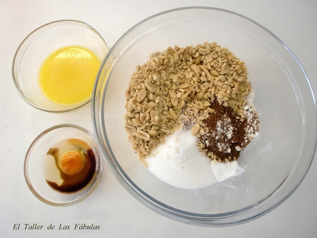 Galletas con cacahuetes salados - Tutorial