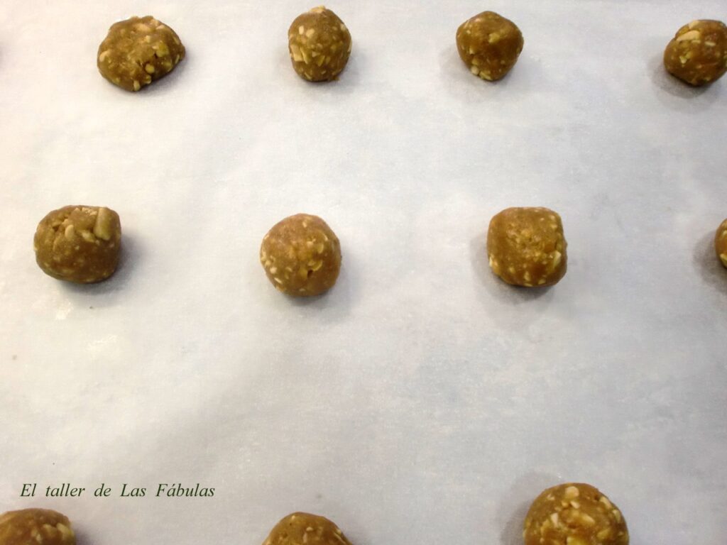 Galletas con cacahuetes salados - Tutorial