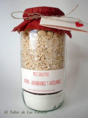 Galletas de avena, arándanos y avellanas