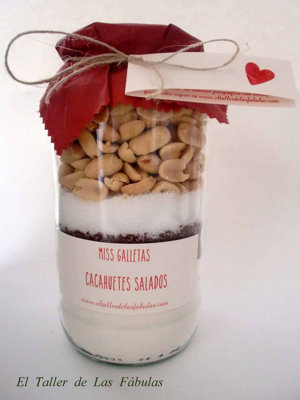Cookies con cacahuetes salados