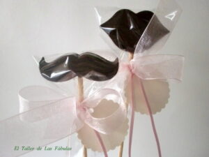 Piruletas de chocolate