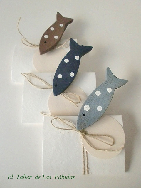 Pinzas peces de madera - Imagen 7
