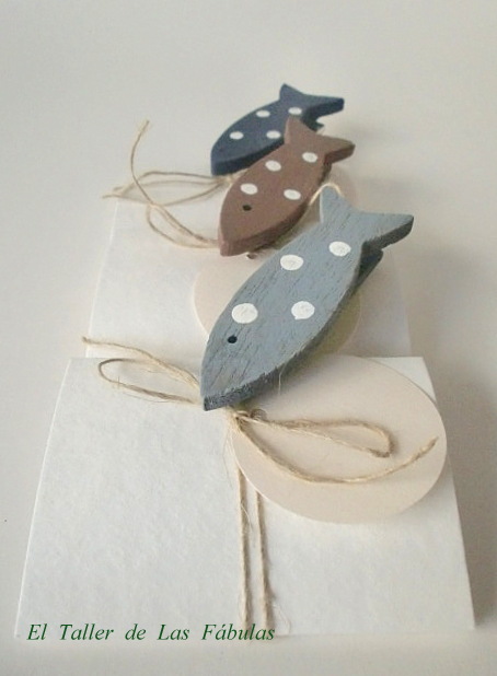 Pinzas peces de madera - Imagen 3