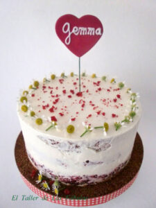 Red velvet de remolacha y crema de "recuit de Fonteta"
